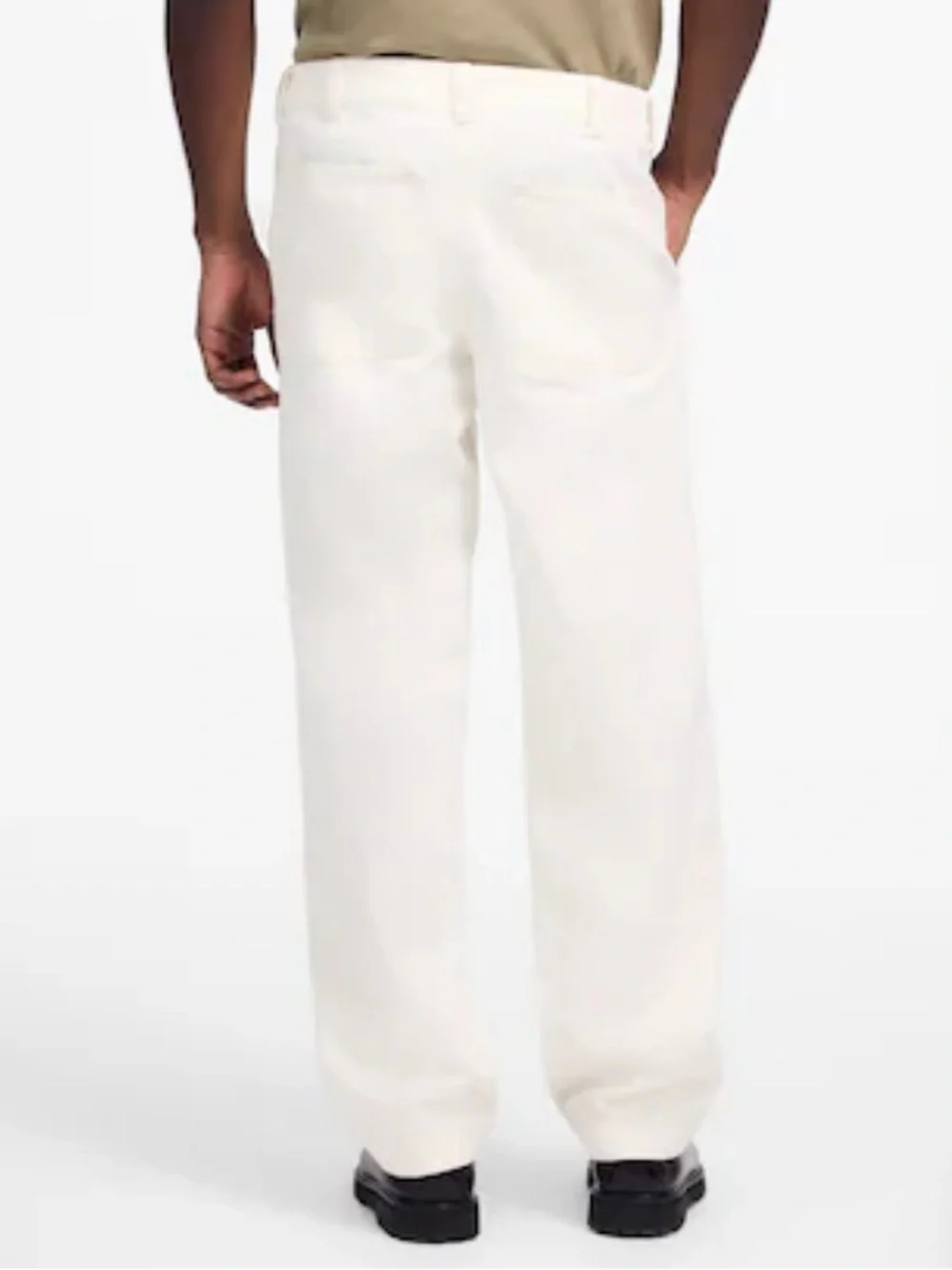NEW MADEWELL Patch Pocket Jeans in Summer Denim Relaxed Ecru Cream Wash Size 38